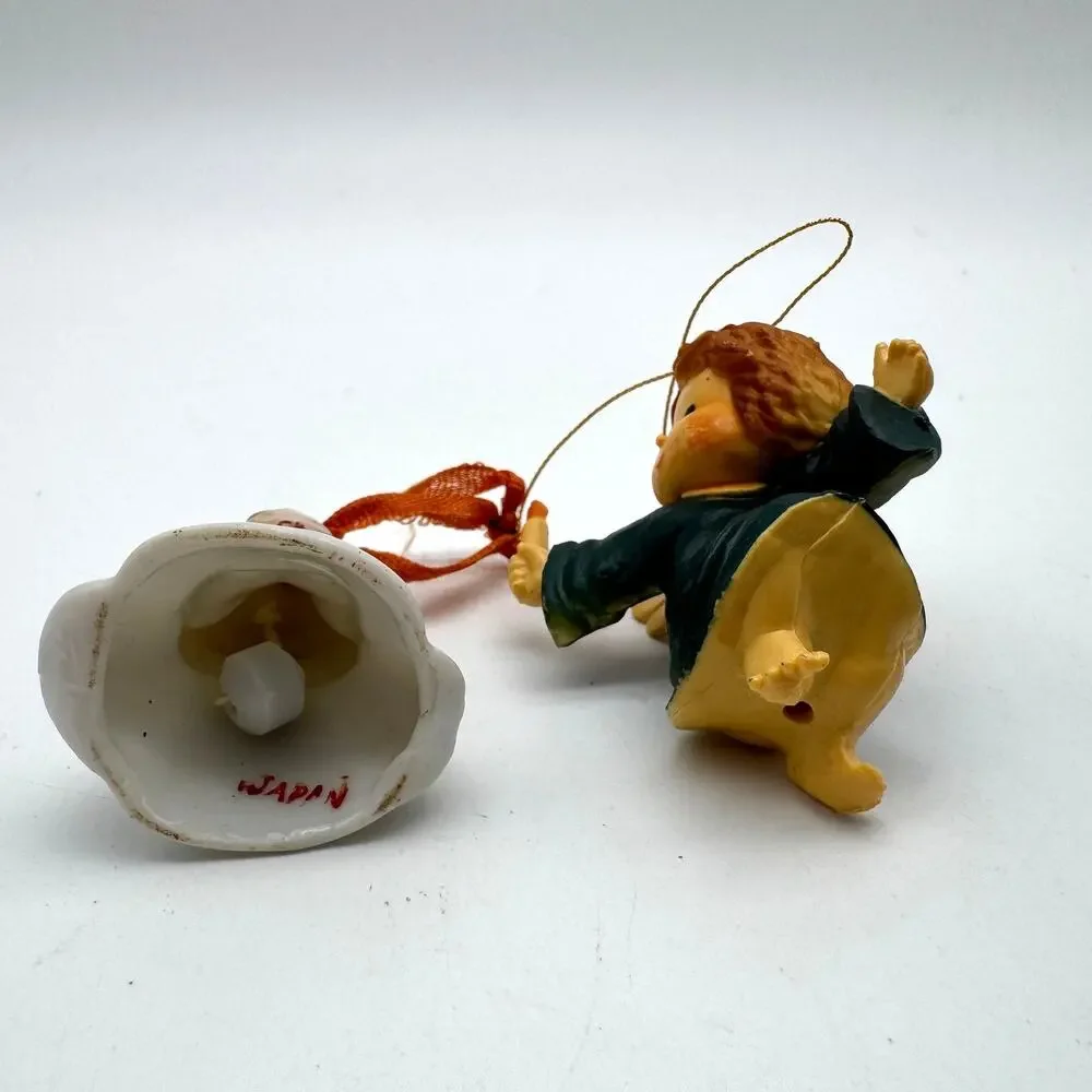 Vintage Christmas Tree Ornaments Lot 7 Angels Elf Mouse Bear Turtle Japan